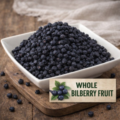 Whole Bilberry Fruit | Vaccinium myrtillus | Dried Berries | Raw Botanical | USA