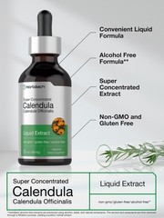 Calendula Liquid Extract | 2 fl oz | Vegetarian | Non-GMO | by Horbaach