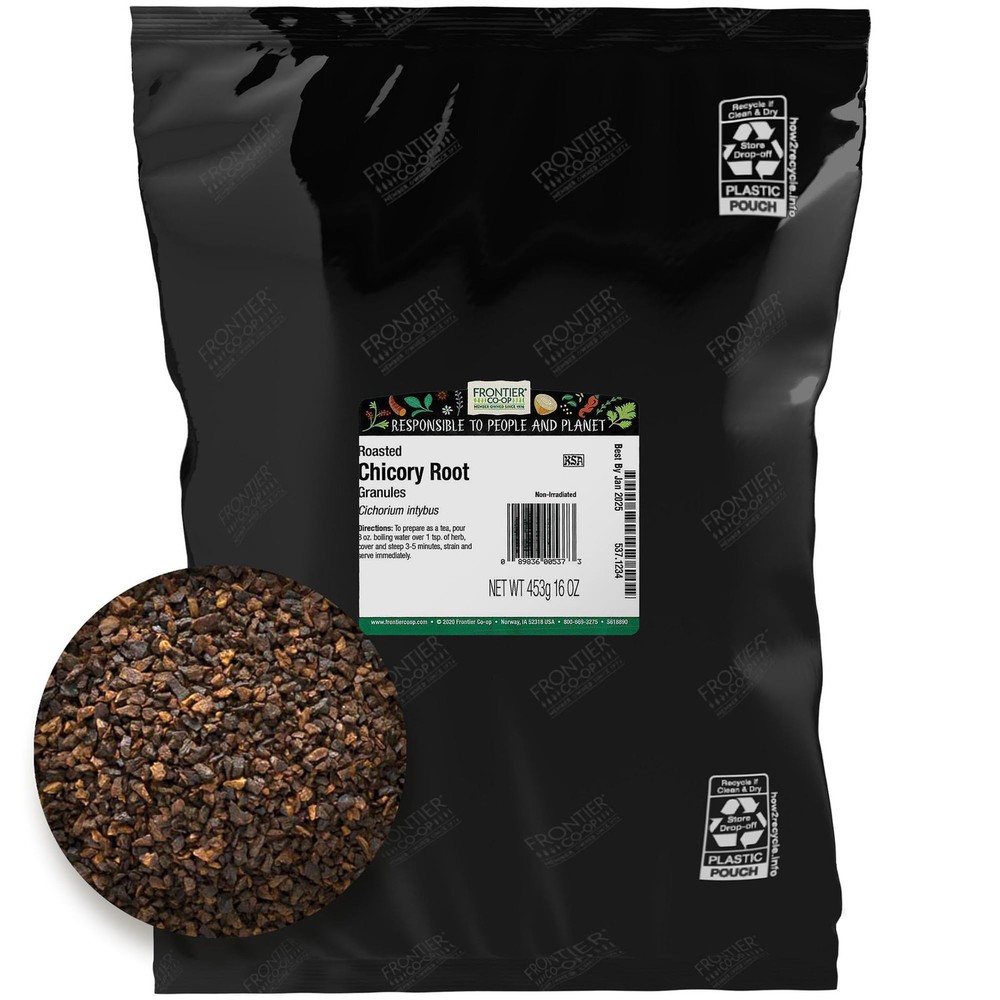 Bulk Roasted Chicory Root 1 Pound Caffeine Free Coffee Substitute Flavorful