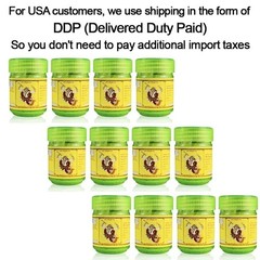 Thai Herbal Inhaler Set, Natural Aromatherapy, Pack of 12 Jars.+ tracking number