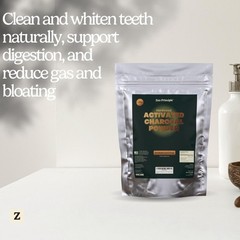 100% Natural Hardwood Activated Charcoal Powder – Whitens Teeth, Rejuvenates Ski