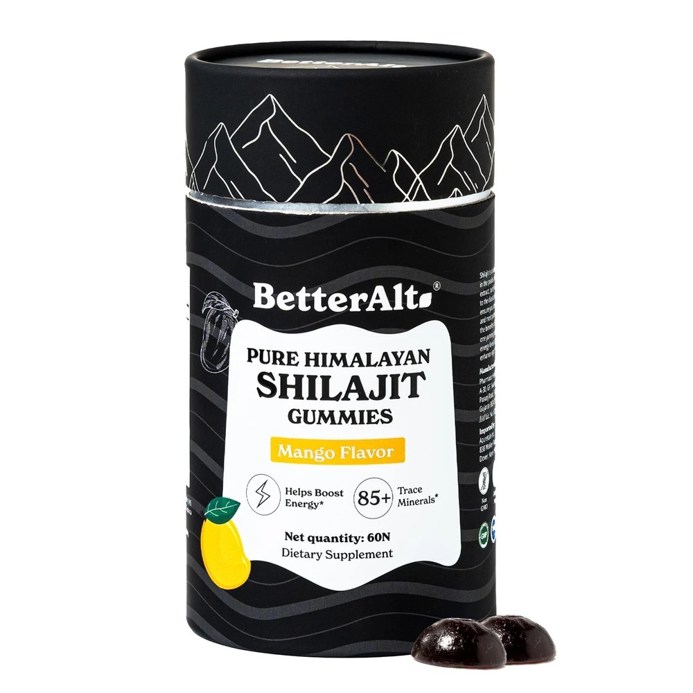 Better Alt Pure Himalayan Shilajit Gummies with Shilajit |High Potency Gold G…