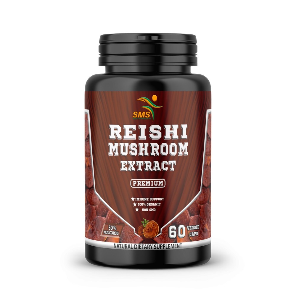 REISHI MUSHROOM STRONGEST ORGANIC CAPSULES LINGZHI LUCIDUM EXTRACT PILLS SPORES