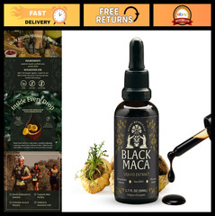 Maca Extract 50ml – Vegan Plant-Based Drops for Endurance, Focus & Vitality – 60
