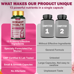 2x Breast Enhancement Pills & Estrogen Supplement Bigger Bust Women Female Chest