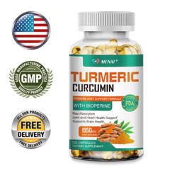 Turmeric Curcumin with Bioperine 1950mg High Absorption Triple Strength Capsules