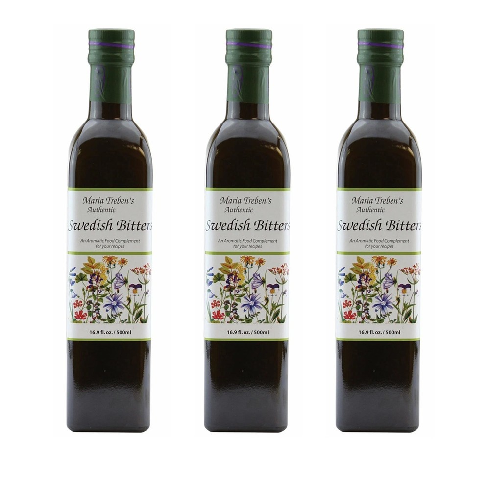 3Maria Treben Authentic Swedish Bitters 16.9oz 500ml Herbal Digestive Supplement