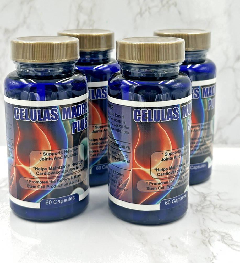 4 Celulas Madre Plus Supports Joint Muscles Stem Cell Immune Control 60 Capsules