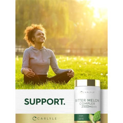 Bitter Melon Capsules | 2500mg | 200 Count | Non-GMO & Gluten Free | by Carlyle