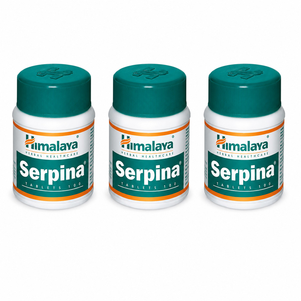 Serpina 300 Tabs (Pack of 3) Ayurvedic Support for Calm & Systemic Balance