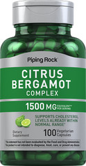 Citrus Bergamot Extract 1500mg Complex | 100 Capsules | by Pipng Rock