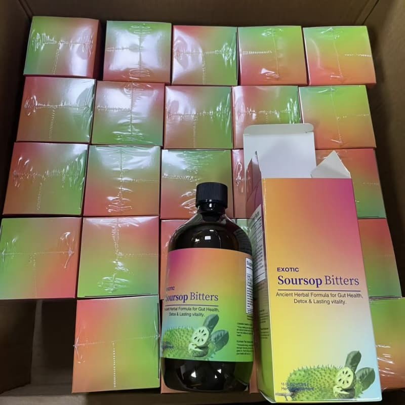 Organic – Herbal Herbs Soursop Bitters Liquid Extra Guanaba & Black Seed Bundle