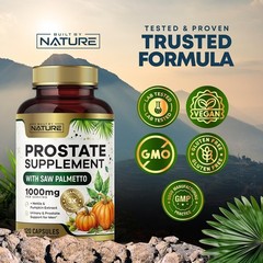Built by Nature Prostate Support 120 Capsules Saw Palmetto Nettle