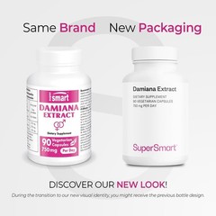 Damiana Extract 750mg – Herbal Supplement for Men & Women | Non-GMO, Gluten-Free