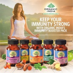 Organic India Neem USA OFFICIAL 5 BOX 300 Capsules Care Immunity Skin