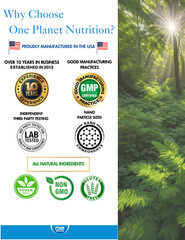 One Planet Nutrition Nano Curcumin Plus Capsules – 500 mg (120 Count)