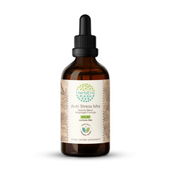 HerbEra Anti Stress Mix Alcohol-FREE Tincture. Serenity Blend: Adaptogen Formul