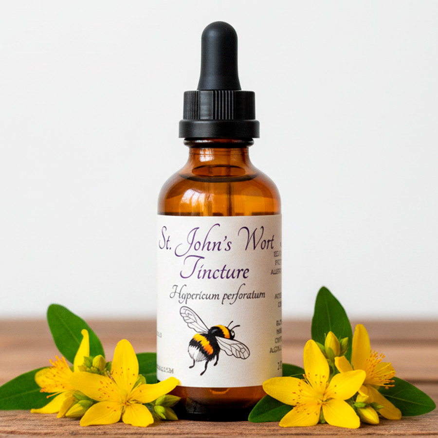 St John’s Wort Tincture, Wild Organic Hypericum Perforatum Herbal Extract