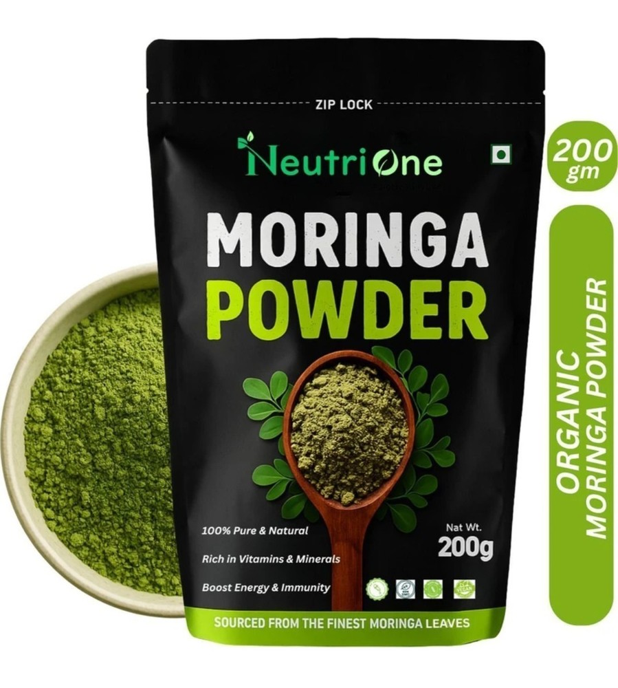 Authentic Indian Moringa Oleifera – Premium Shade-Dried Powder – 200g