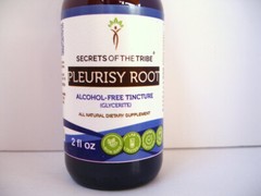 Secrets Of The Tribe Pleurisy Root Tincture Alcohol-FREE Sealed Exp. 12/2028