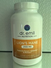 DR EMIL NUTRITION Organic Lions Mane 2100mg Smart Shrooms – 90 Capsules