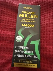 Mullein Drops for Lungs – USDA Organic Liquid – Mullein Leaf Extract Supplement