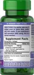 Puritan’s Pride Oil of Oregano Extract 1500 mg – 180 Softgels