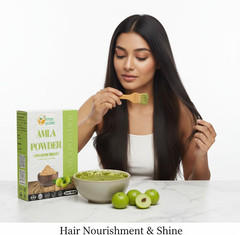 Natural Amla Powder (Indian Gooseberry, Amalaki), Pure Natural Fruit Powder with