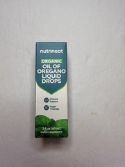 NutriNeat Organic Oil of Oregano Liquid Drops Immune Support Vegan 2 fl oz