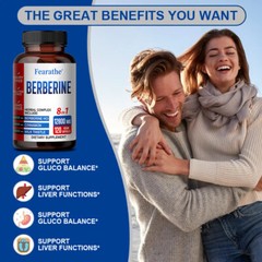 Premium Berberine HCL Extract 12800 Mg, Healthy Cholesterol, Anti-Infammatory