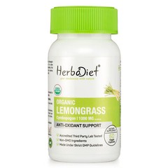 Organic Lemongrass Capsules A GRADE Lemon Grass Cymbopogon DETOX Non-GMO