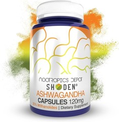 Shoden Ashwagandha Extract Capsules | 120mg | 30 Count | 30 Count (Pack of 1)