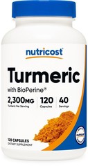 Nutricost Turmeric Curcumin with BioPerine and 95% 120 Count (Pack of 1)