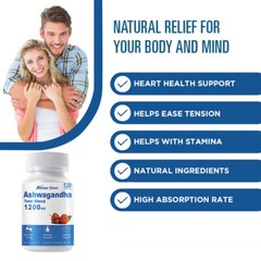 Ashwagandha 1200mg Stress Anxiety Relief Immune Support High Absorption