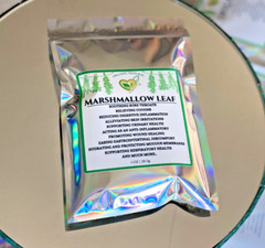 Organic Marshmallow Leaf Herb Althea officinalis Cut & Sifted 28.3g Of Wellness