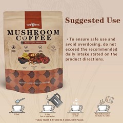 Instant Mushroom Coffee Powder Espresso Cafe Extract with Chaga Lions Mane Turke