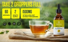 Mullein Drops for Lungs Cleanse – USDA Organic Mullein Leaf Turmeric Extract 4oz