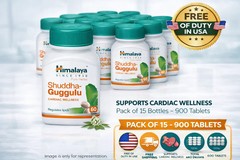 Himalaya Shuddha Guggulu 60 Tabs Herbal Supplement Pack of 15 Wellness Exp 05-27