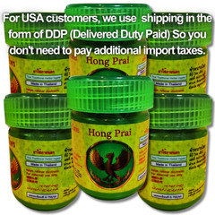Authentic Thai Herbal Inhaler Extra Large Value Pack (6 Jars, 20g Each)