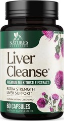 Liver Cleanse Supplement Milk Thistle Silymarin 120 Capsules Nature’s Nutrition