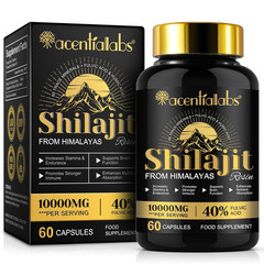 Pure 100% Himalayan Shilajit, Soft Resin, Organic Extremely Potent, Fulvic Acid