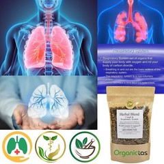 Lung Health & Cough Tea – Relief Cough, Bronchitis, Asthma, Chest Congestion,