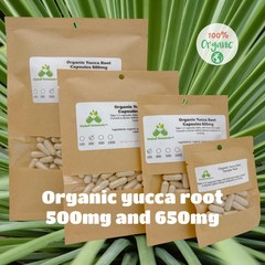 Organic Yucca Root (yucca schidigera) 500mg or 650mg vegetarian pullulan