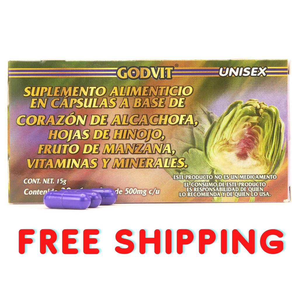 ALCACHOFA Capsulas Artichoke Diet Supplement GN+Vida 100% Original – 30 Caps