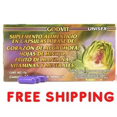 ALCACHOFA Capsulas Artichoke Diet Supplement GN+Vida 100% Original – 30 Caps