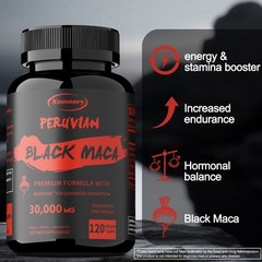 Peruvian Black Maca 30000mg – Increase Strength,Endurance & Athletic Performance
