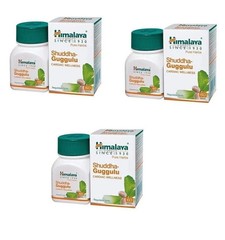 3 x Himalaya Shuddha Guggulu 180 Tabs for Heart & Cholesterol Health