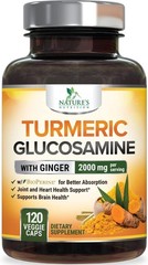 Turmeric Curcumin Supplement 2000mg, with Glucosamine Chondroitin – Ginger & 95%
