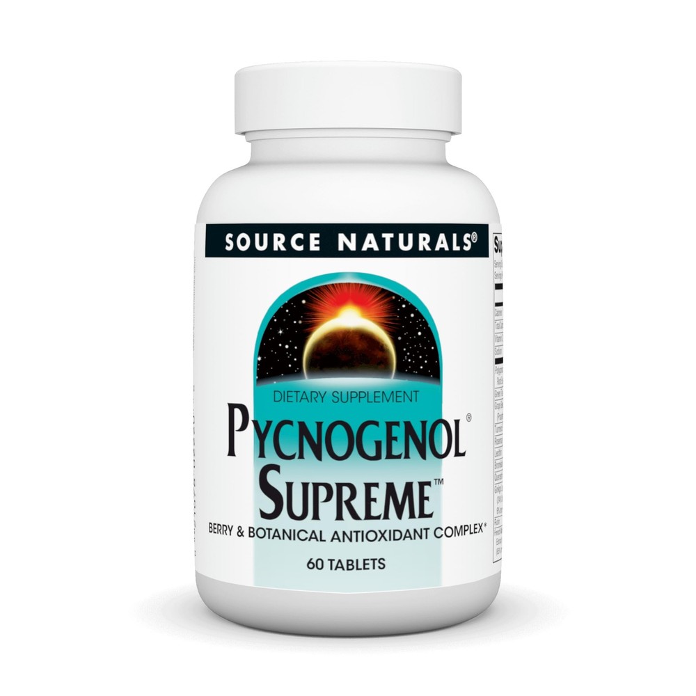 Source Naturals Pycnogenol Supreme, Berry & 60 Count (Pack of 1), 12105030