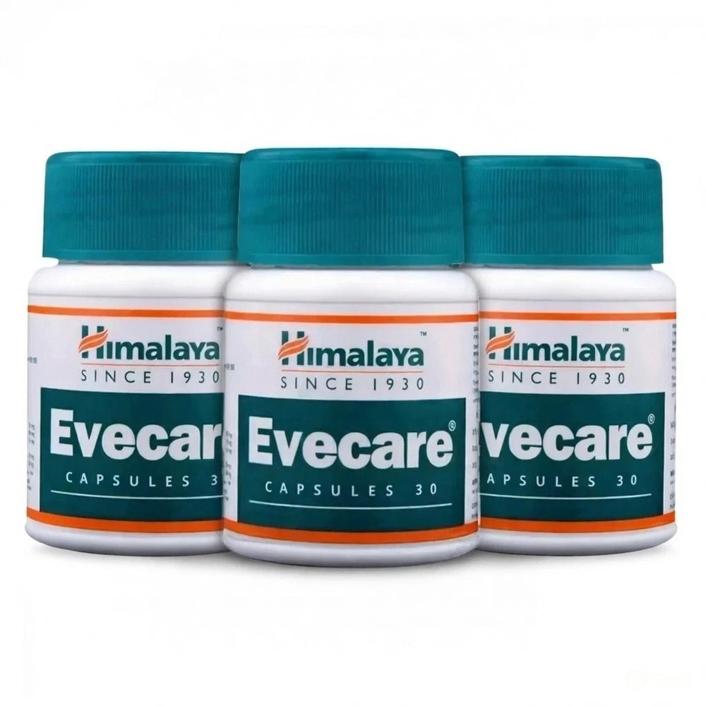 3 x Himalaya Evecare Capsules – Women’s Health Support + Free Ship